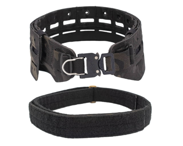 Wilder Tactical Bravo Lightweight Belt 1in Prostyle D-Ring Buckle Bravo Inner Multicam Black Small/Extra Large - Wilder Tactical