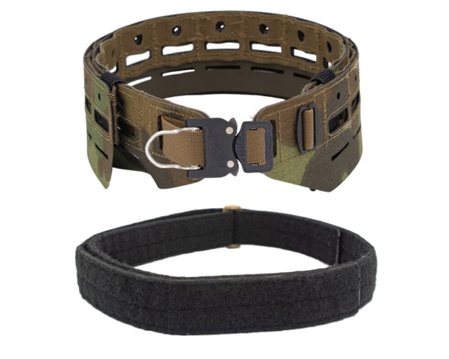 Wilder Tactical Bravo Lightweight Belt 1in Prostyle D-Ring Buckle Bravo Inner Nemesis Woodland Ltd Small/Extra Large - Wilder Tactical