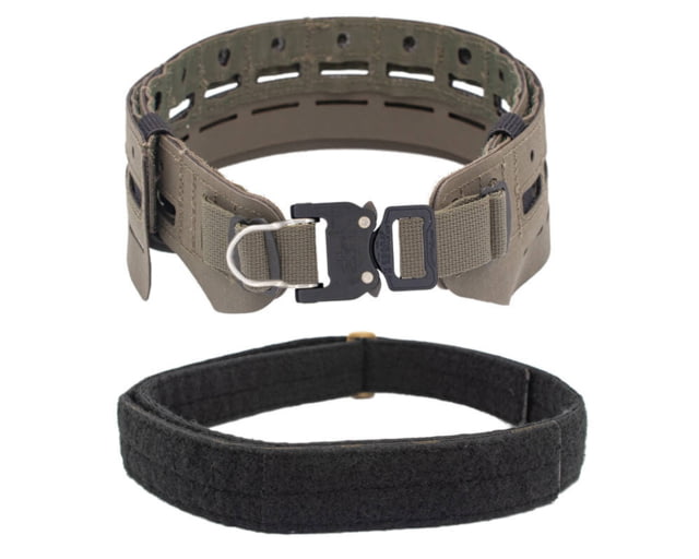 Wilder Tactical Bravo Lightweight Belt 1in Prostyle D-Ring Buckle Bravo Inner Ranger Green Small/Extra Large - Wilder Tactical
