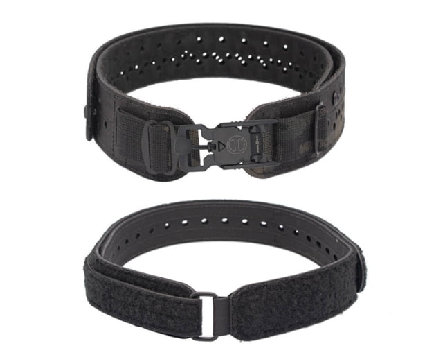 Wilder Tactical Charlie Lightweight Belt V-Buckle Curved Inner Multicam Black XS-LG 26-40