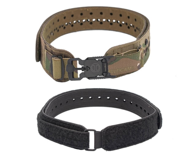 Wilder Tactical Charlie Lightweight Belt V-Buckle Curved Inner Multicam XS-LG 26-40 - Wilder Tactical