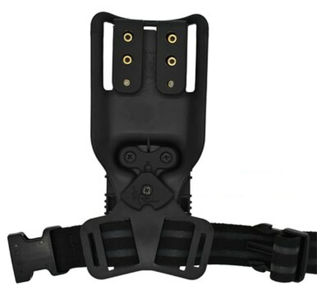Wilder Tactical 1.5in Elastic Leg Strap Black One Size - Wilder Tactical