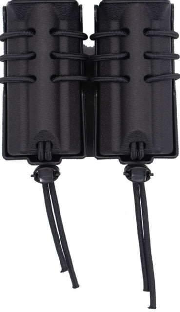 Wilder Tactical Evolution Universal Standard Double Pistol Magazine Pouch Belt Mount Duty UAB Belt Clips Black - Wilder Tactical