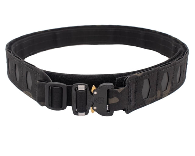 Wilder Tactical Hitman Gear Lightweight Belt FM Buckle Velcro Inner Multicam Black X-Large 40-44