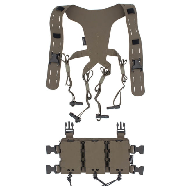 Wilder Tactical HITMAN GEAR Triple Rifle Placard with Lightweight Shoulder Harness V1 Ranger Green One Size - Wilder Tactical