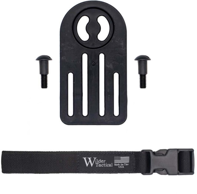 Wilder Tactical MHP Leg Strap Assembly V2 Plustic Buckle LH Black One Size - Wilder Tactical