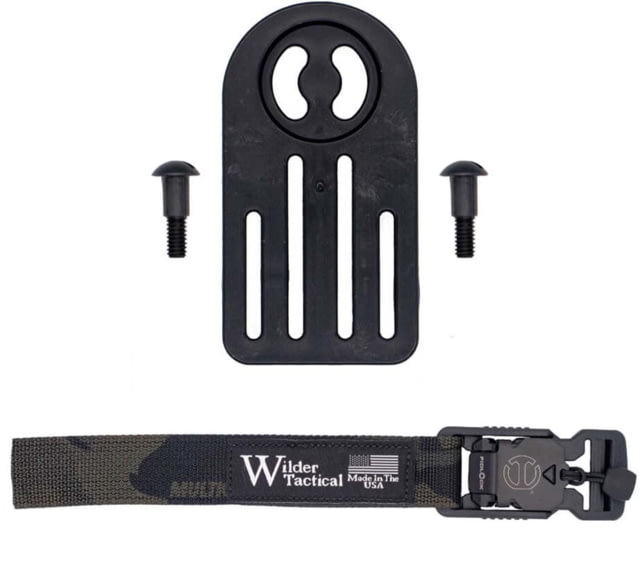 Wilder Tactical MHP Leg Strap Assembly V2 V-Buckle LH Multicam Black One Size - Wilder Tactical