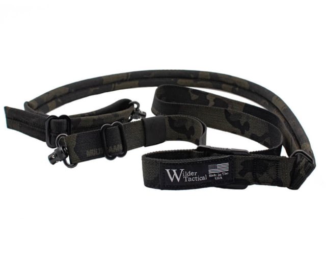 Wilder Tactical Minimalist Padded Sling QD Swivel Multicam Black One Size - Wilder Tactical