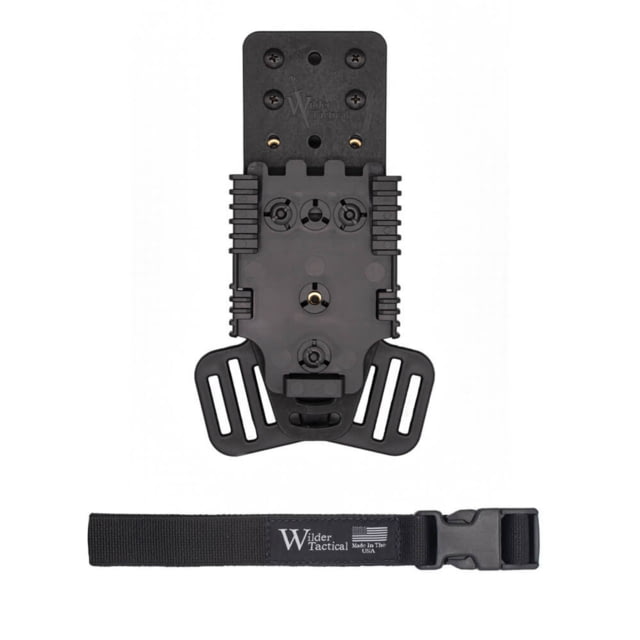 Wilder Tactical Multi Holster Platform Kit V2 QLS Receiver Plustic Buckle LH Black One Size - Wilder Tactical