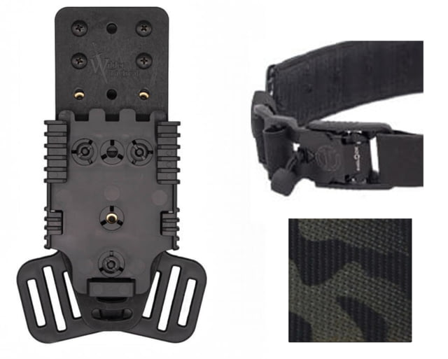 Wilder Tactical Multi Holster Platform Kit V2 QLS Receiver V-Buckle RH Multicam Black One Size - Wilder Tactical