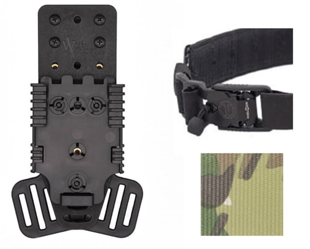Wilder Tactical Multi Holster Platform Kit V2 QLS Receiver V-Buckle RH Multicam One Size - Wilder Tactical