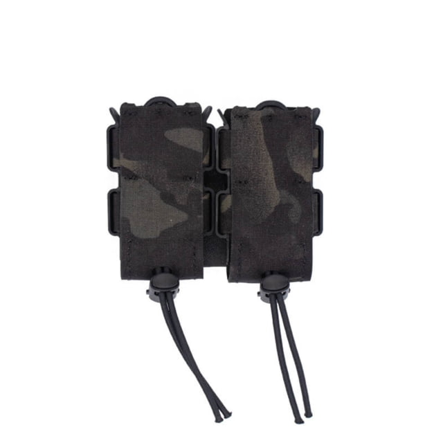 Wilder Tactical Urban Assault Double Pistol Magazine Pouch Extended Belt Mount Duty UAB Clip Multicam Black - Wilder Tactical