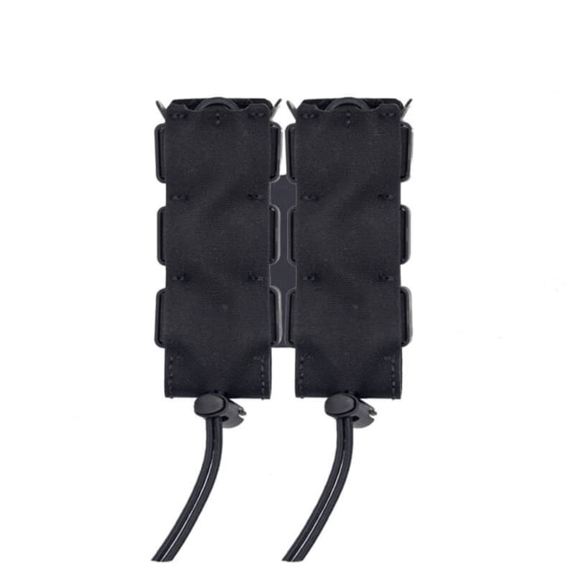 Wilder Tactical Urban Assault Double Pistol Magazine Pouch Extended Belt Mount UAB Clip Black - Wilder Tactical