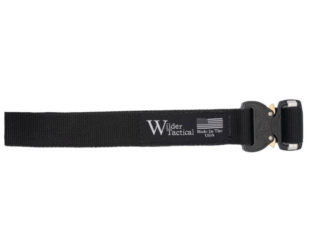 Wilder Tactical 1in Webbing Leg Strap Cobra FM Buckle Left Hand Black One Size - Wilder Tactical