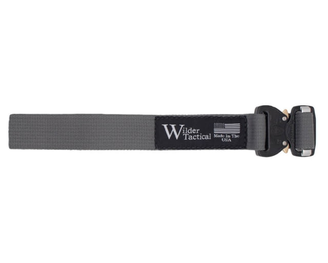 Wilder Tactical Webbing Leg Strap 1in Left Hand FM Cobra Buckle Wolf Gray - Wilder Tactical