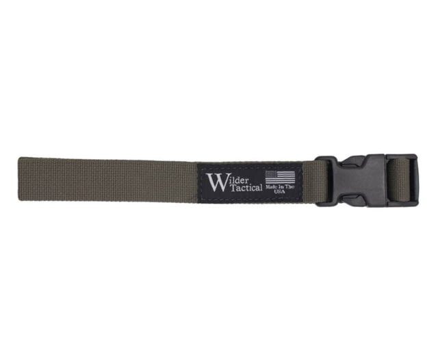 Wilder Tactical 1in Webbing Leg Strap Plastic Buckle Left Hand Ranger Green One Size - Wilder Tactical