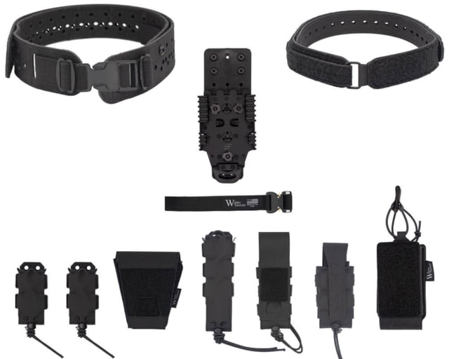 Wilder Tactical HITMAN GEAR Charlie TruForm Mid LE Belt Package - Women's QLS Receiver Plastic Buckle Black XS-LG 26-40 - Wilder Tactical