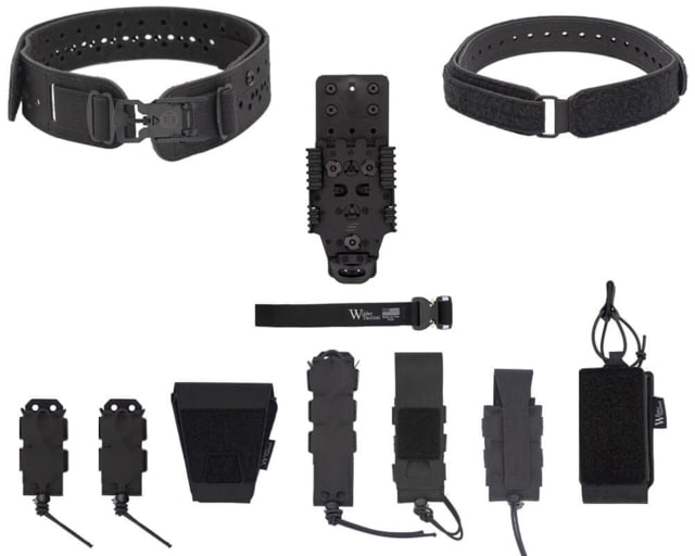 Wilder Tactical HITMAN GEAR Charlie TruForm Mid LE Belt Package - Women's QLS Receiver V-Buckle Black XS-LG 26-40 - Wilder Tactical