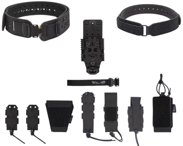 Wilder Tactical HITMAN GEAR Charlie TruForm Full LE Belt Package - Women's QLS Receiver Cobra FM Black XS-LG 26-40 - Wilder Tactical