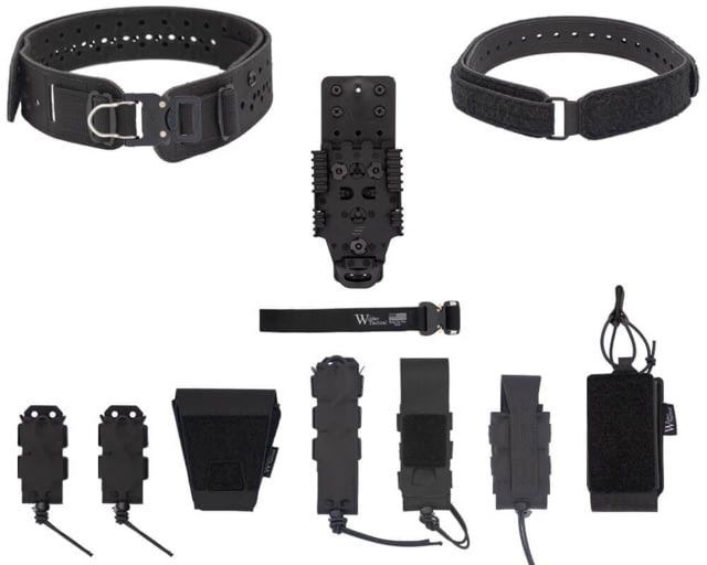 Wilder Tactical HITMAN GEAR Charlie TruForm Mid LE Belt Package - Women's QLS Receiver ProStyle D-Ring Black XS-LG 26-40 - Wilder Tactical
