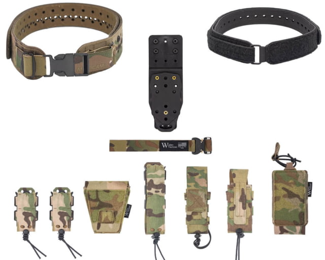 Wilder Tactical HITMAN GEAR Charlie TruForm Full LE Belt Package - Women's MHP Adapter Plastic Buckle Multicam XS-LG 26-40 - Wilder Tactical