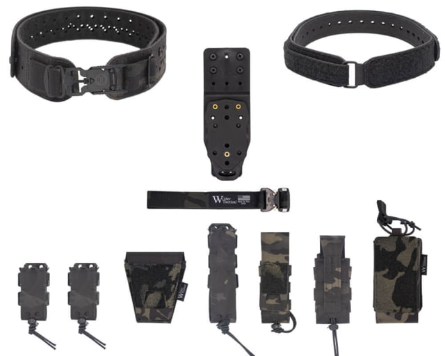 Wilder Tactical HITMAN GEAR Charlie TruForm Mid LE Belt Package - Women's MHP Adapter V-Buckle Multicam Black XS-LG 26-40 - Wilder Tactical