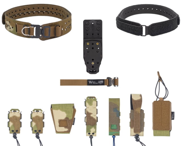 Wilder Tactical HITMAN GEAR Charlie TruForm Mid LE Belt Package - Women's MHP Adapter ProStyle D-Ring Nemesis Woodland XS-LG 26-40 - Wilder Tactical