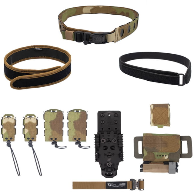 Wilder Tactical HITMAN GEAR Elite Kit V-Buckle QLS Receiver Nemesis Woodland Large 36-40 - Wilder Tactical