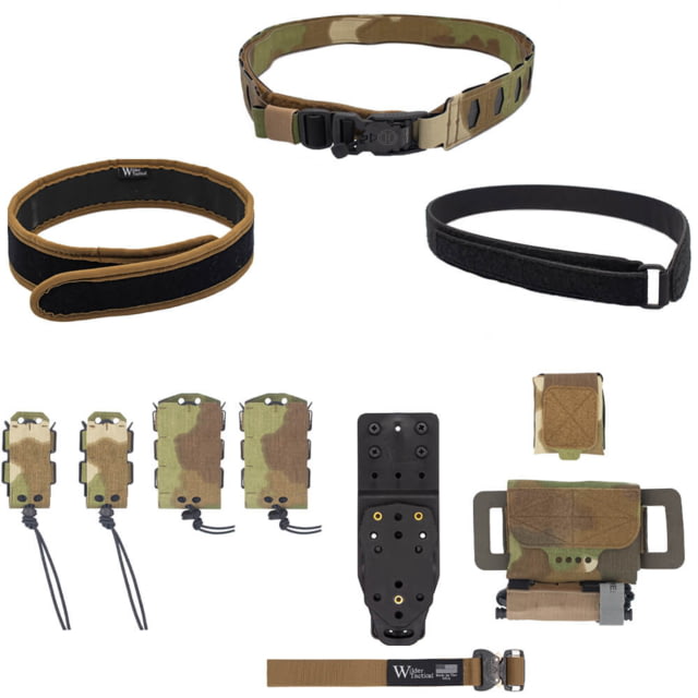 Wilder Tactical HITMAN GEAR Elite Kit V-Buckle MHP Adapter Nemesis Woodland Large 36-40 - Wilder Tactical