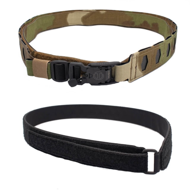 Wilder Tactical Hitman Gear Lightweight Belt V Buckle Velcro Inner Nemesis Woodland X-Large 40-44 - Wilder Tactical