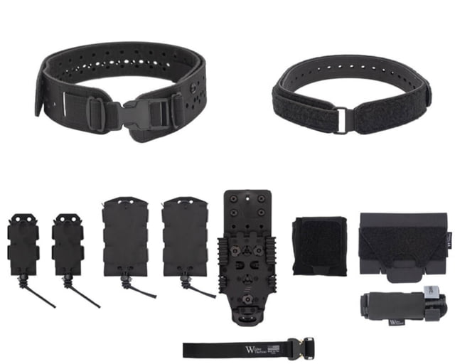 Wilder Tactical HITMAN GEAR Charlie TruForm Belt Mid Elite Kit - Women's QLS Receiver Plastic Buckle Black XS-LG 26-40 - Wilder Tactical
