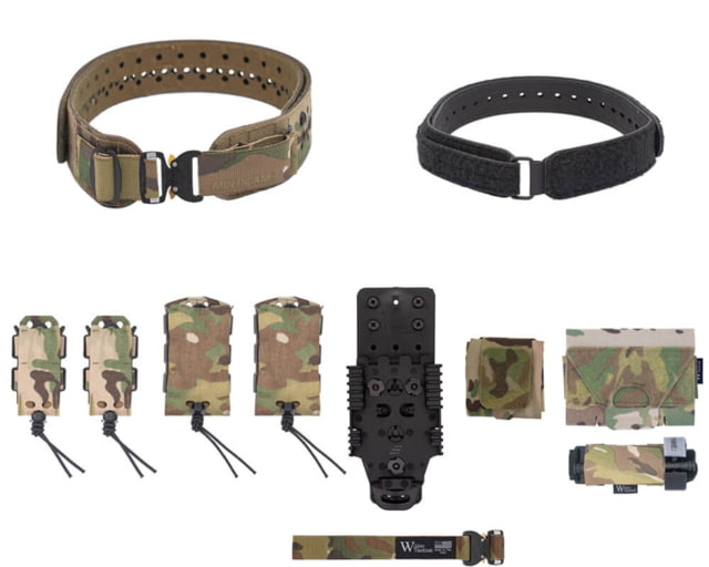 Wilder Tactical HITMAN GEAR Charlie TruForm Belt Mid Elite Kit - Women's QLS Receiver Cobra FM Multicam XS-LG 26-40 - Wilder Tactical