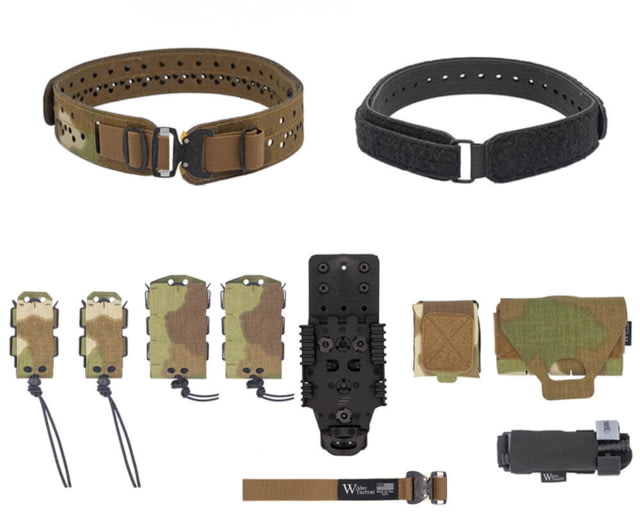 Wilder Tactical HITMAN GEAR Charlie TruForm Belt Mid Elite Kit - Women's QLS Receiver Cobra FM Nemesis Woodland XS-LG 26-40 - Wilder Tactical