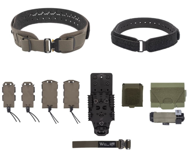 Wilder Tactical HITMAN GEAR Charlie TruForm Belt Mid Elite Kit - Women's QLS Receiver Cobra FM Ranger Green XS-LG 26-40 - Wilder Tactical