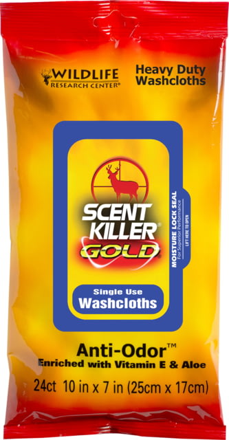 Wildlife Research Center Scent Killer Gold Heavy Duty Washcloths - Wildlife Research Center