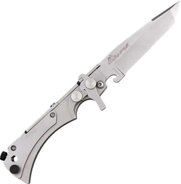 Wildsteer Folding Knife stainless tanto blade Stainless handle WS - Wildsteer