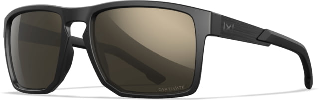 Wiley X Active 6 Apex Captivate Pol Sunglasses Matte Black Frame Tungsteen Mirror Lens - Wiley X