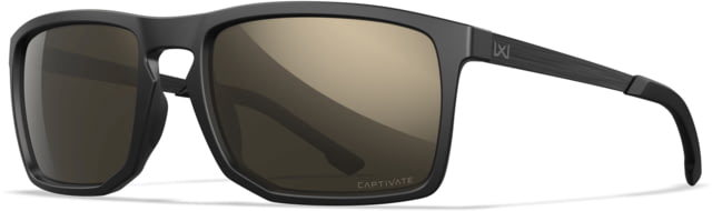 Wiley X Active 6 Axe Captivate Pol Sunglasses Matte Black Frame Tungsteen Mirror Lens