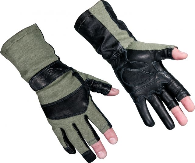 Wiley X Aries Flight Gloves, Foliage Green, Medium, G312.ME