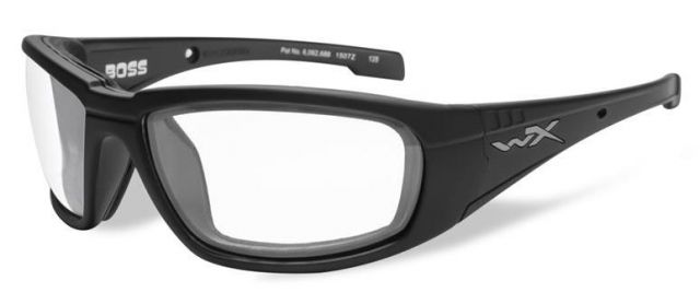 Wiley X WX Boss Sunglasses - Clear Lens / Matte Black Frame - Wiley X