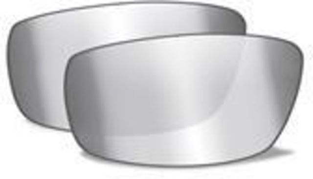 Wiley X Brick Replacement Parts - Silver Flash w/ Smoke Grey Tint Lens Only - Wiley X