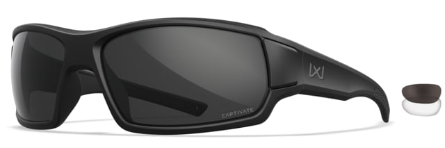 Wiley X Changeable Series Breach XL 2.5 Captivate Sunglasses Grey Lens - Wiley X