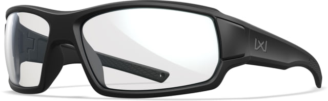 Wiley X Changeable Series Breach XL 2.5 Sunglasses Matte Black Frame Gunmetal Logo Clear Lens - Wiley X