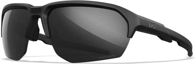 Wiley X Changeable Series Jakl Captivate Non-Pol Sunglasses Matte Black Frame Black Mirror Lens