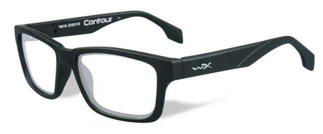 Wiley X WX Contour Eyeglass FrameRectangleMatte Black - Wiley X