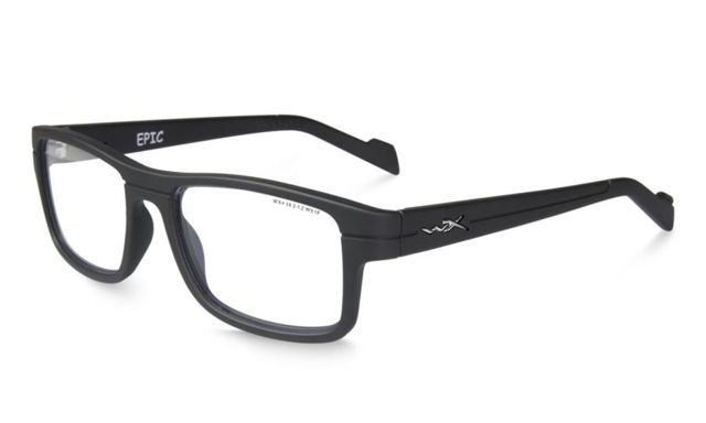 Wiley X Epic Safety Glasses Matte Black Frame No Polarized Lens - Wiley X