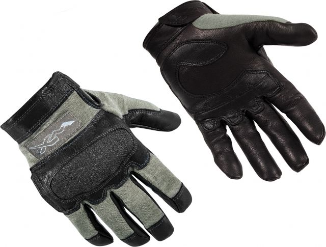 Wiley X Hybrid Removable Knuckle Gloves Foliage Green Medium - Wiley X