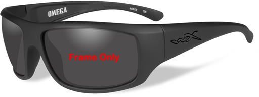 Wiley X WX Omega Replacement Parts - Matte Black Frame Only w/accessories No Lens - Wiley X