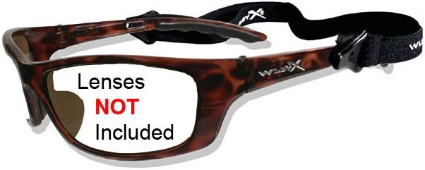 Wiley X P-17 Replacement Parts - Brown Gloss Demi Frame w/ AccessoriesFrame Only - Wiley X