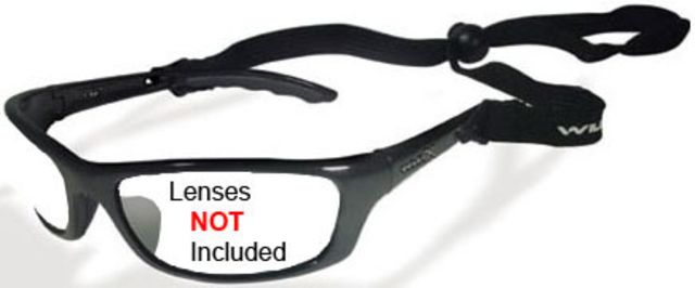 Wiley X P-17 Replacement Parts - Gloss Black Frame Only w/accessories No Lens - Wiley X